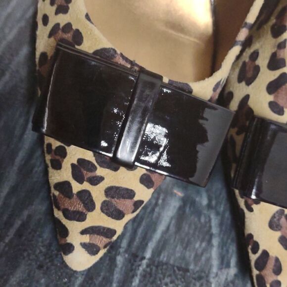 Anne Kline Leopard Pumps size 6.5.  Bx - Picture 3 of 7